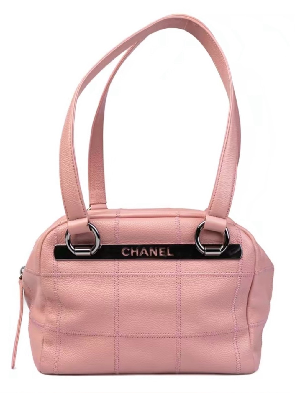 Vintage Chanel caviar leather shoulder bag